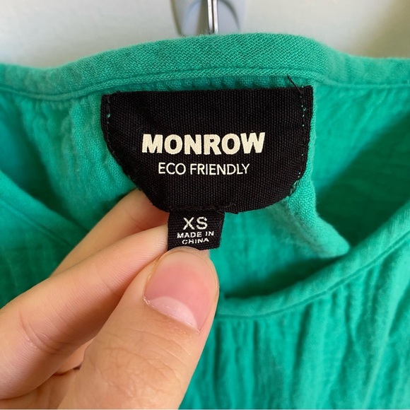 NEW MONROW organic cotton mini dress XS - Picture 4 of 5